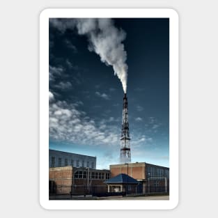 Small factory causing pollution Sticker